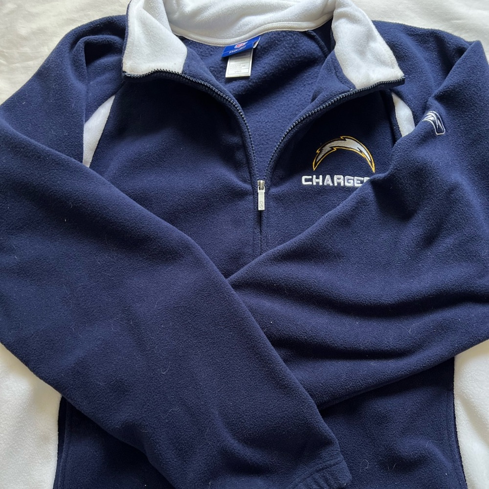 Vintage chargers fleece zip up